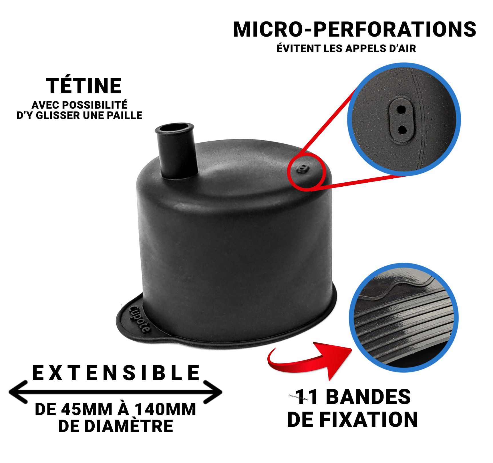 Capote de verre Cupote tenue à la main